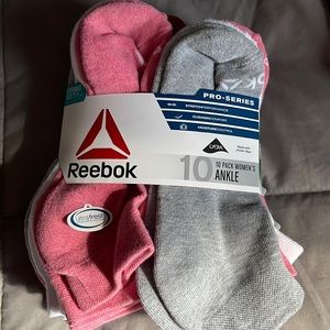 Brand new Reebok ankle socks. Ladies size 9-12